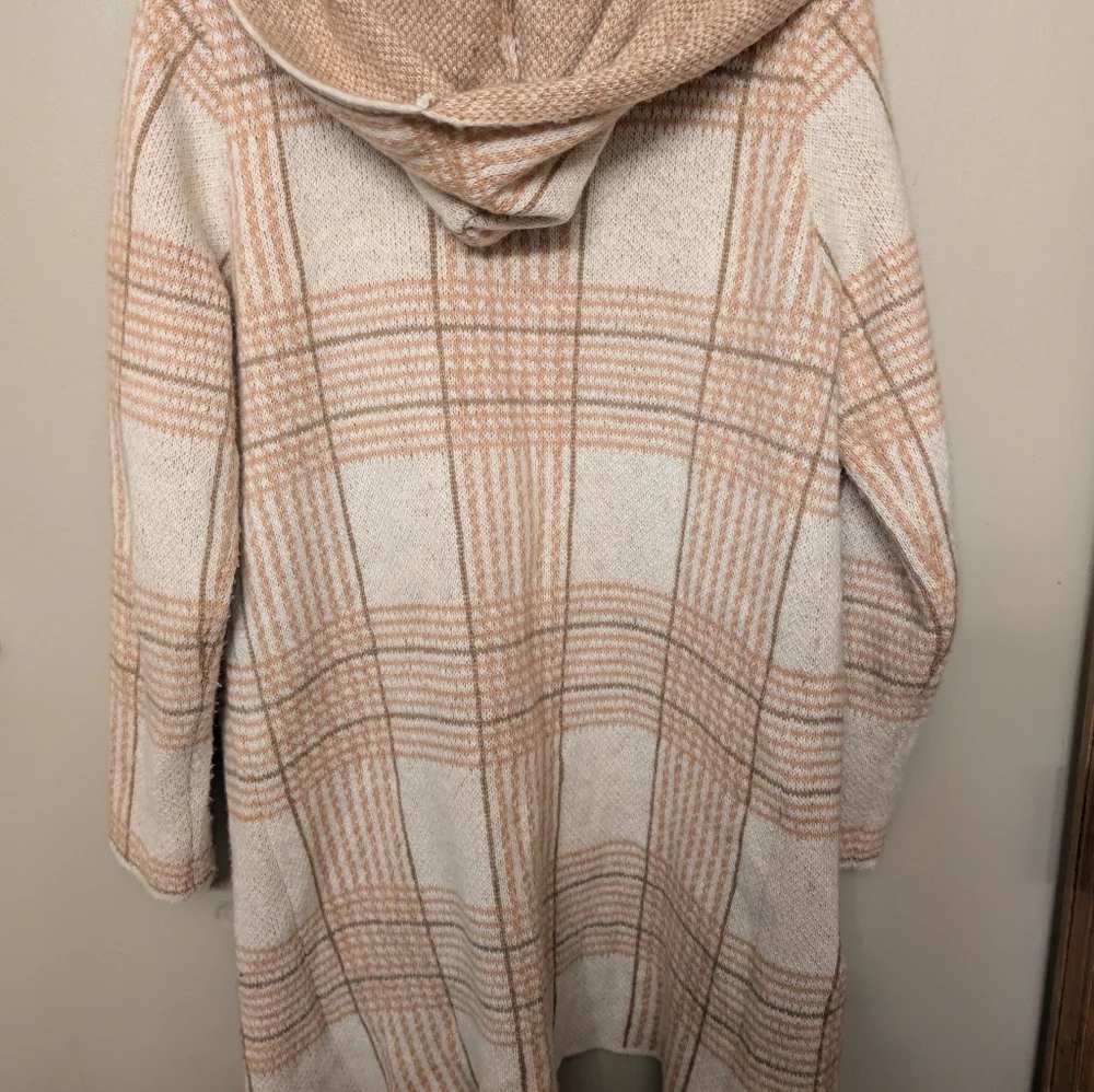 Fortune + Ivy Versatile hooded long overcoat type sweater - Picture 5 of 6